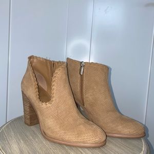 Tan ankle booties